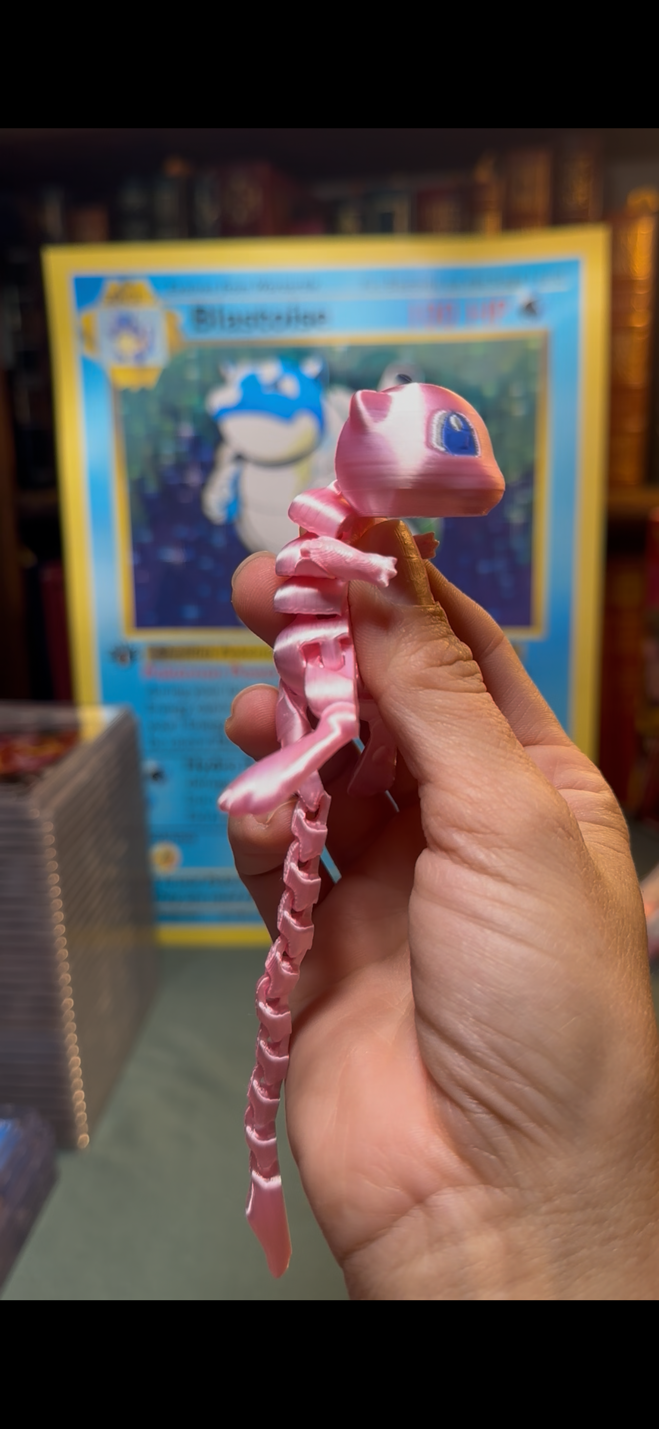 M e w articulated 3D printed toy